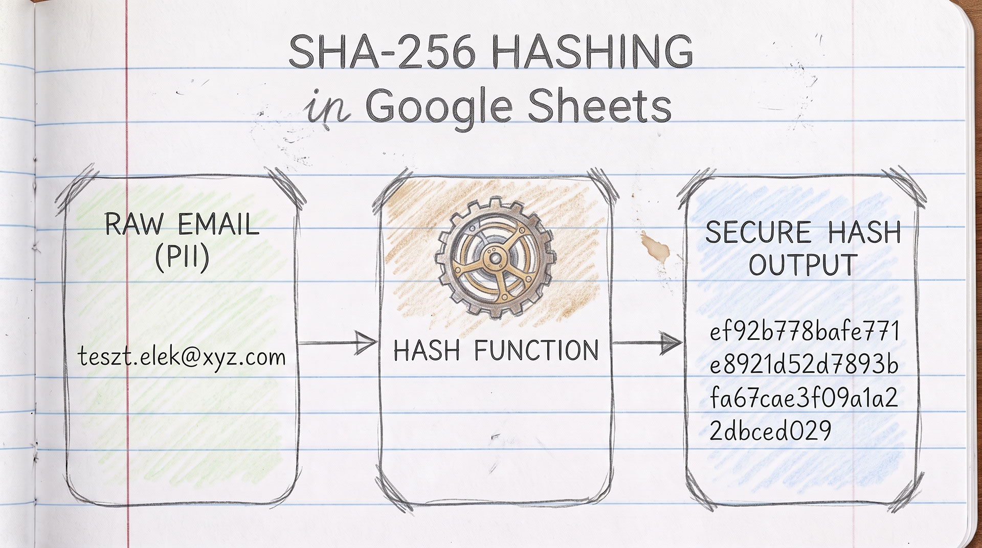 Google Sheets: SHA-256 Custom Formula with Google Apps Script